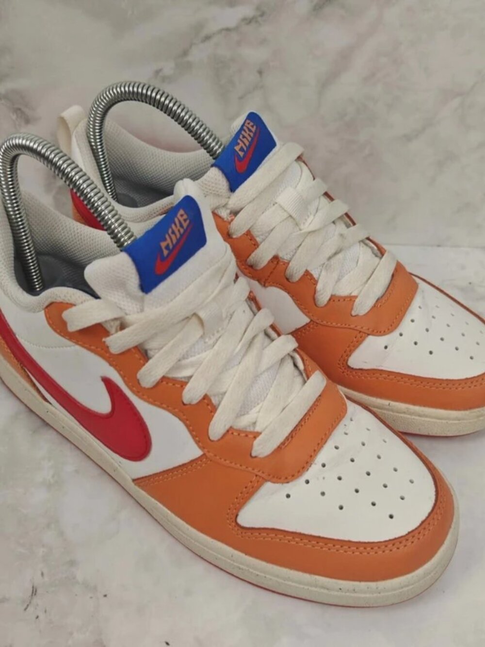 Nike Court Borough 2 GS Womens Trainers Hot Curry Red UK 5 EU 38 BQ5448-119